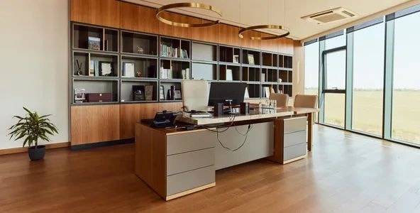 Modern minimalist office interior